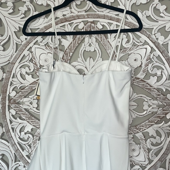 Chiara Boni La Petite Robe Gussie Tiered Ruffle Midi White Dress sz 6 NWT - Picture 12 of 14